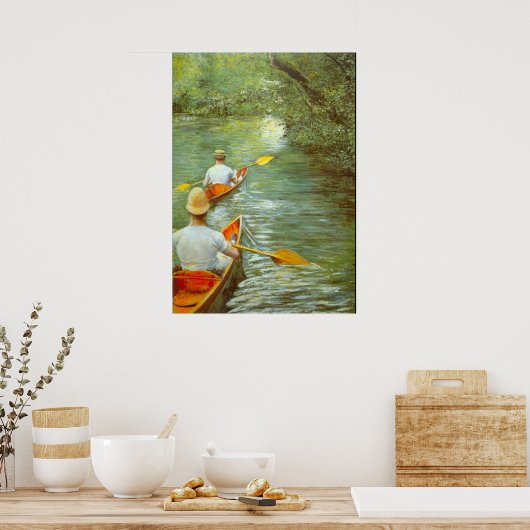 Candeling by Gustave Caillebotte ポスター (キッチン)