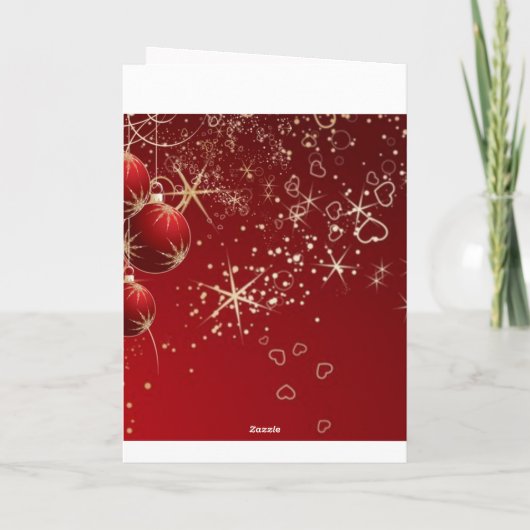 Candelsのポインセチアのスペインのなクリスマスの挨拶状 シーズンカード (裏面)