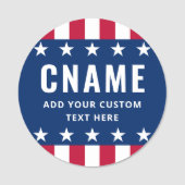 Candidate name slogan political election campaign 名札 (正面)