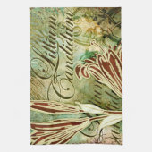 Candidum Lillium キッチンタオル (縦)