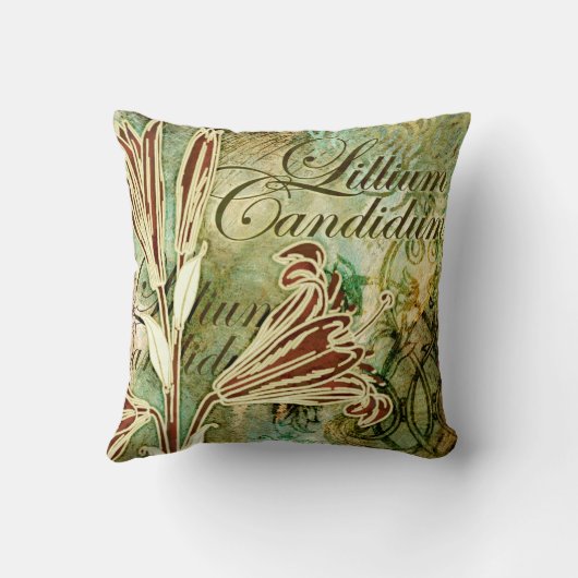 Candidum Lillium クッション (裏面)