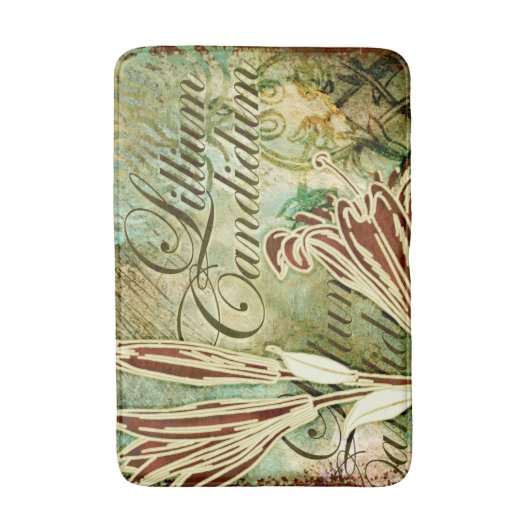 Candidum Lillium バスマット (正面縦)