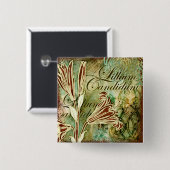 Candidum Lillium 缶バッジ (正面&裏面)