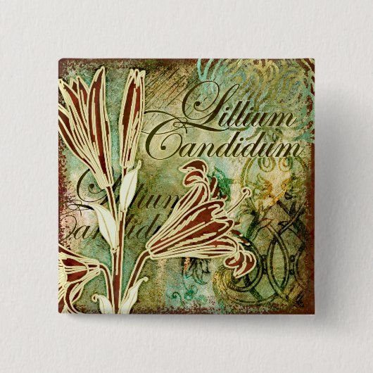 Candidum Lillium 缶バッジ (正面)