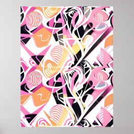 Candied Moment of a Memphis Design ポスター