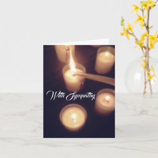 Candlライトカード カード (黄色い花)