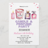 Candle and Perfume party invitation 招待状 (正面)