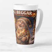 Candle Beggar Icelandic Yule Lad カフェラテマグ (右アングル)