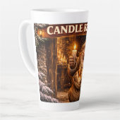 Candle Beggar Icelandic Yule Lad カフェラテマグ (左アングル)