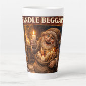 Candle Beggar Icelandic Yule Lad カフェラテマグ (正面)