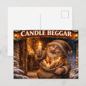 Candle Beggar Icelandic Yule Lad ポストカード (正面/裏面)