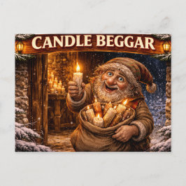 Candle Beggar Icelandic Yule Lad ポストカード