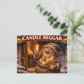 Candle Beggar Icelandic Yule Lad ポストカード (スタンド正面)