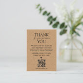 Candle Care Kraft Paper | Custom Icons |Thank You  名刺 (スタンド正面)
