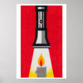 Candle Flashlight - Matchbox Print - Aesthetic ポスター (正面)