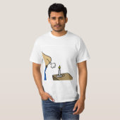 Candle In The Wind Cartoon T-Shirt Tシャツ (正面フル)