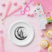 Candle Lit Moon ペーパープレート (パーティー)