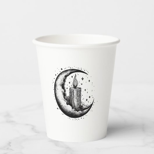 Candle Lit Moon 紙コップ (正面)