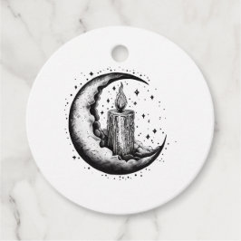 Candle Lit Moon Favor Tags フェイバータグ