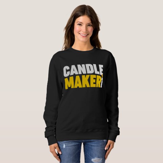 Candle Maker Candle Making スウェットシャツ (正面フル)