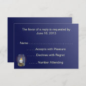 Candle Mason Jars RSVPカード (正面/裏面)