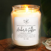 Candle saffron and amber simple ingredient スクエアシール