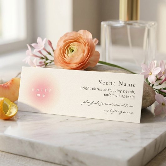 Candle Scent Sample Fragrance Mini Tester Card スキニー名刺