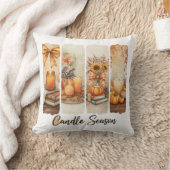 Candle Season Cozy Autumn Decor クッション (ブランケット)