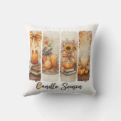 Candle Season Cozy Autumn Decor クッション (裏面)