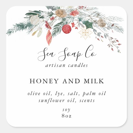 Candle Stickers スクエアシール (正面)