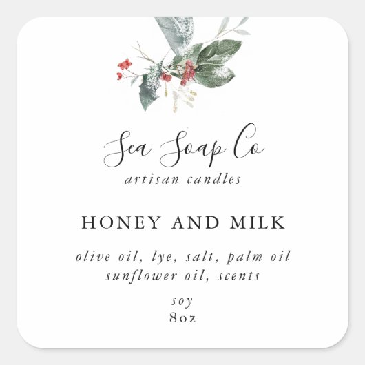 Candle Stickers スクエアシール (正面)