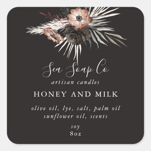 Candle Stickers スクエアシール (正面)