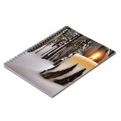 Candle Tree Snow Forest ノートブック (左側)