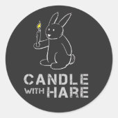 Candle With Hare – シール (正面)