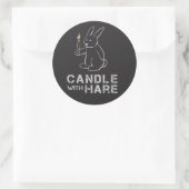 Candle With Hare – シール (バッグ)