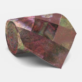 Candlelight Blocks – Abstract Metallic ネクタイ (ロール)