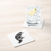 Candlelight Edge — Retriever スクエアペーパーコースター (インサイチュ)