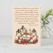 Candlelight Gratitude – Thanksgiving Blessing シーズンカード (スタンド正面)