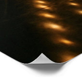 Candlelit Corridor Endless Light Path ポスター (角)