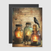 Candlelit Crow with Antique Bottles & Sheet Music (正面/裏面)
