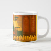 Candlelit Prelude – Music Room, Brighton Pavilion ジャンボコーヒーマグカップ (右)