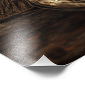 Candlelit Wine & Bread Feast フォトプリント (角)