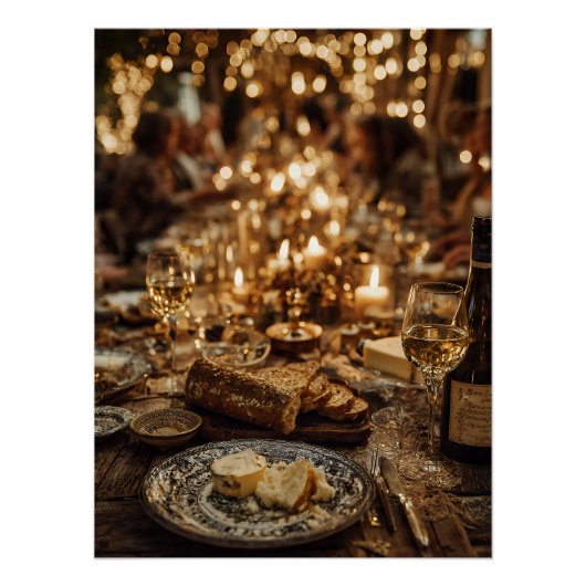 Candlelit Wine & Bread Feast ポスター (正面)