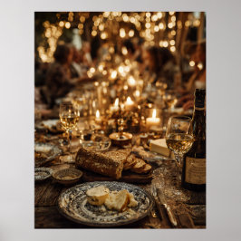 Candlelit Wine & Bread Feast ポスター