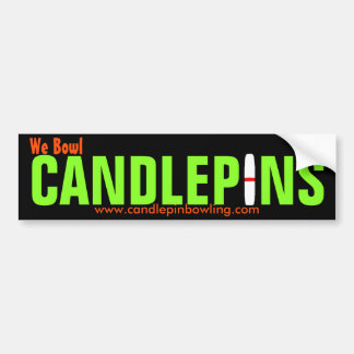 Candlepinのバンパーステッカー バンパーステッカー