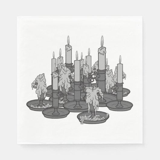 Candles スタンダードランチョンナプキン (正面)