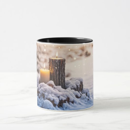Candles in the Snow Mystical Holiday Coffee マグカップ (中央)