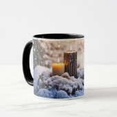 Candles in the Snow Mystical Holiday Coffee マグカップ (正面左)