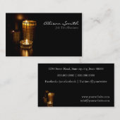 Candles/lights business cars 名刺 (正面/裏面)