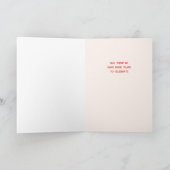 Candles tiered cake illustration birthday card カード (内部)